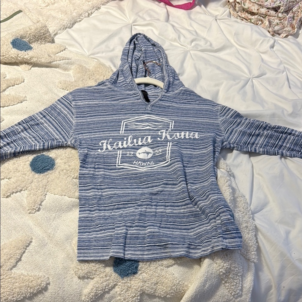 Striped Blue Women's Hoodie